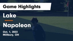 Lake  vs Napoleon Game Highlights - Oct. 1, 2022