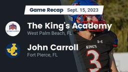 Recap: The King's Academy vs. John Carroll  2023