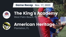 Recap: The King's Academy vs. American Heritage  2023