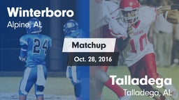 Matchup: Winterboro High vs. Talladega  2016