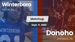 Matchup: Winterboro High vs. Donoho  2020