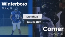 Matchup: Winterboro High vs. Comer  2020