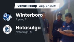 Recap: Winterboro  vs. Notasulga  2021