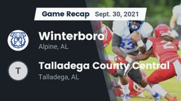 Recap: Winterboro  vs. Talladega County Central  2021