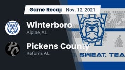 Recap: Winterboro  vs. Pickens County  2021