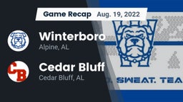 Recap: Winterboro  vs. Cedar Bluff  2022
