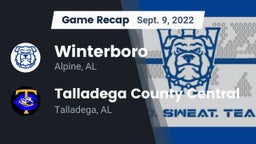 Recap: Winterboro  vs. Talladega County Central  2022