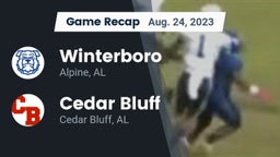 Recap: Winterboro  vs. Cedar Bluff  2023