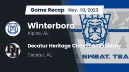Recap: Winterboro  vs. Decatur Heritage Christian Academy  2023
