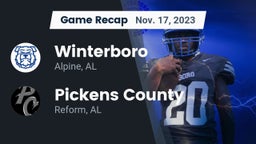 Recap: Winterboro  vs. Pickens County  2023
