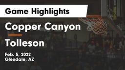 Copper Canyon  vs Tolleson  Game Highlights - Feb. 5, 2022