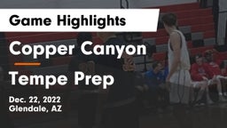 Copper Canyon  vs Tempe Prep  Game Highlights - Dec. 22, 2022