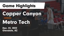 Copper Canyon  vs Metro Tech  Game Highlights - Dec. 22, 2022