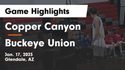 Copper Canyon  vs Buckeye Union  Game Highlights - Jan. 17, 2023