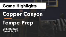 Copper Canyon  vs Tempe Prep  Game Highlights - Dec. 21, 2022