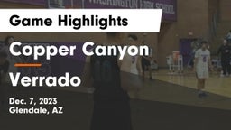 Copper Canyon  vs Verrado Game Highlights - Dec. 7, 2023