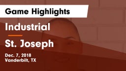 Industrial  vs St. Joseph  Game Highlights - Dec. 7, 2018