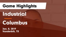 Industrial  vs Columbus  Game Highlights - Jan. 8, 2019