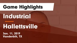 Industrial  vs Hallettsville  Game Highlights - Jan. 11, 2019