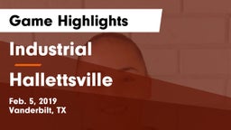 Industrial  vs Hallettsville  Game Highlights - Feb. 5, 2019