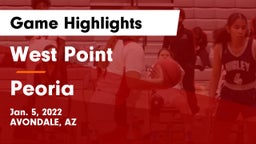 West Point  vs Peoria  Game Highlights - Jan. 5, 2022