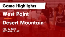 West Point  vs Desert Mountain  Game Highlights - Jan. 8, 2022