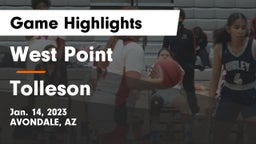 West Point  vs Tolleson  Game Highlights - Jan. 14, 2023