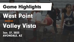 West Point  vs Valley Vista  Game Highlights - Jan. 27, 2023