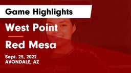 West Point  vs Red Mesa  Game Highlights - Sept. 25, 2022