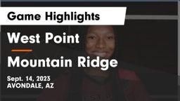 West Point  vs Mountain Ridge  Game Highlights - Sept. 14, 2023