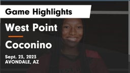 West Point  vs Coconino  Game Highlights - Sept. 23, 2023