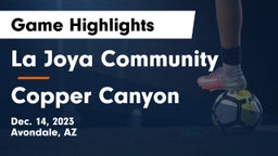 La Joya Community  vs Copper Canyon  Game Highlights - Dec. 14, 2023