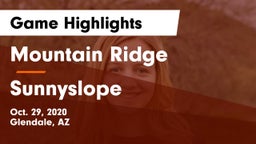 Mountain Ridge  vs Sunnyslope  Game Highlights - Oct. 29, 2020