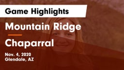 Mountain Ridge  vs Chaparral  Game Highlights - Nov. 4, 2020