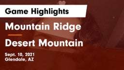 Mountain Ridge  vs Desert Mountain  Game Highlights - Sept. 10, 2021