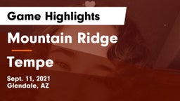 Mountain Ridge  vs Tempe  Game Highlights - Sept. 11, 2021