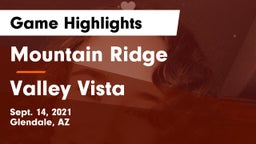 Mountain Ridge  vs Valley Vista  Game Highlights - Sept. 14, 2021