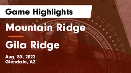Mountain Ridge  vs Gila Ridge Game Highlights - Aug. 30, 2022