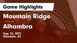 Mountain Ridge  vs Alhambra  Game Highlights - Aug. 26, 2022