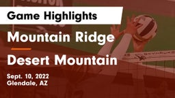 Mountain Ridge  vs Desert Mountain  Game Highlights - Sept. 10, 2022