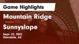 Mountain Ridge  vs Sunnyslope  Game Highlights - Sept. 22, 2022