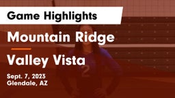 Mountain Ridge  vs Valley Vista  Game Highlights - Sept. 7, 2023