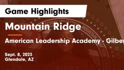 Mountain Ridge  vs American Leadership Academy - Gilbert  Game Highlights - Sept. 8, 2023