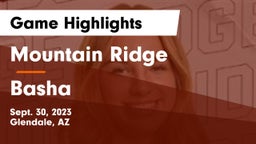 Mountain Ridge  vs Basha  Game Highlights - Sept. 30, 2023