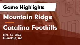 Mountain Ridge  vs Catalina Foothills Game Highlights - Oct. 14, 2023