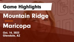 Mountain Ridge  vs Maricopa  Game Highlights - Oct. 14, 2023