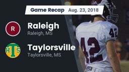 Recap: Raleigh  vs. Taylorsville  2018