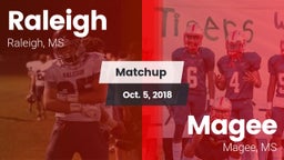Matchup: Raleigh  vs. Magee  2018