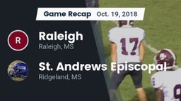 Recap: Raleigh  vs. St. Andrews Episcopal  2018