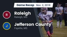Recap: Raleigh  vs. Jefferson County  2018